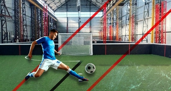 Louez un terrain de football en salle pour 60 minutes