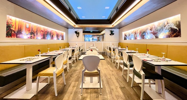 Two-Course Meal with Rice and Wine/Beer or Soft Drink For Up to 4