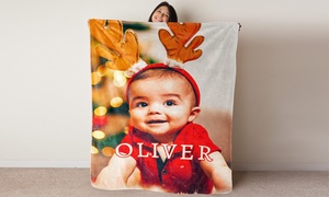 Up to 93% Off Customized Polar Fleece Blankets from Printerpix