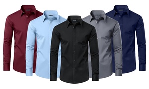 Men's Long Sleeve Classic Dress Shirts (Sizes, S-3XL)