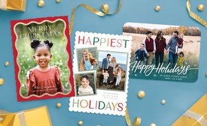 Up to 79% Off Custom Holiday Photo Cards 