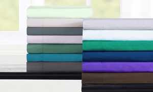 Bibb Home 6pc Bamboo 1800 Thread Count Deep Pocket Sheet Set