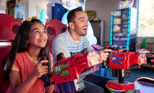 60-Minutes of All You Can Play Games or Family Play & Pizza Package