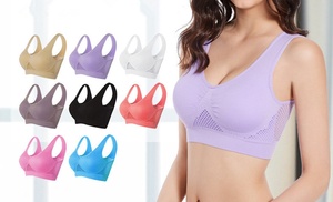 Women's Medium Impact Padded Sports Bra (Single or 3 pack)