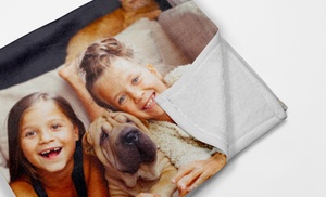 Up to 93% Off Customized Polar Fleece Blankets from Printerpix