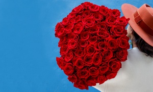 Long Stem Red Rose Bouquet from Rose Farmers - Valentine's delivery! 