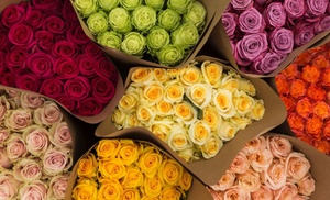 24, 36, 48, or 96 Roses: Pick from 4 Colors!