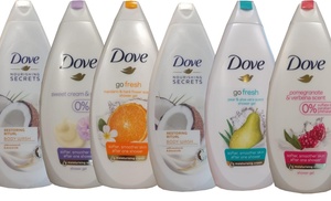 Dove Body Wash Assorted Scents 450ml (6 Pack)