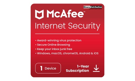 McAfee Internet Security 1 or 3 Devices | 1-or 2-years McAfee Internet Security 1 or 3 Devices | 1-or 2-years