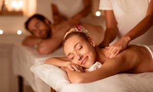 60 or 90 Min Couples Swedish or Hot Stone Massage Up to 50% Off