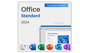 Microsoft Office 2024 Standard for Windows or Mac – Lifetime License Microsoft Office 2024 Standard for Windows or Mac – Lifetime License