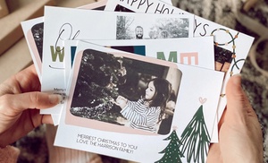 Personalized Double-Sided Holiday Photo Cards from Lovely Little Cards