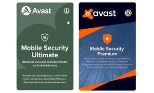 Avast Mobile Security Premium or Ultimate on 1 Device for 1 Year