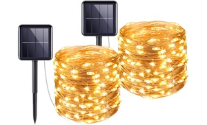 1x oder 2x Solar-LED-Lichterkette