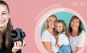 2-5 Bilder - 60 Min. studioline Fotoshooting Erlebnis + Goldcard