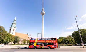 Erlebe Berlins Highlights: Hop-on Hop-off Bustour für 1 Pers.