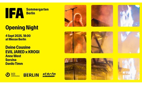 IFA Sommergarten Opening Night am 04.09.25 inkl. IFA Berlin 2025 IFA Sommergarten Opening Night am 04.09.25 inkl. IFA Berlin 2025