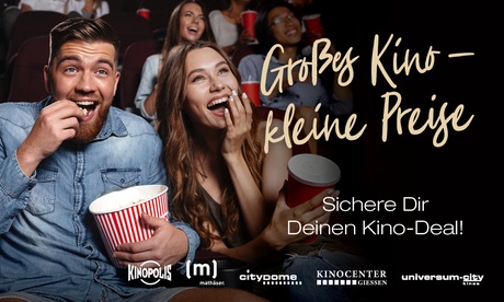 Kinoticket für alle 2D-Filme inkl. Filmzuschlag und Überlänge
