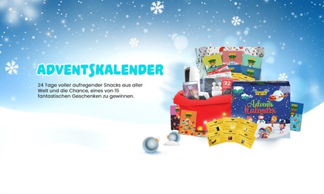 Adventskalender mit Leckereien aus aller Welt Adventskalender mit Leckereien aus aller Welt