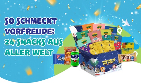 Adventskalender mit Leckereien aus aller Welt Adventskalender mit Leckereien aus aller Welt