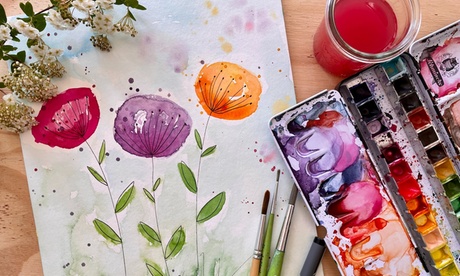 Video-Malkurs „Blumen Aquarell“ Video-Malkurs „Blumen Aquarell“