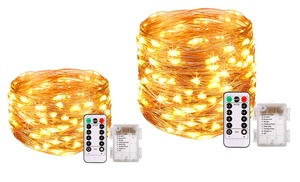 1x oder 2x LED-Lichterkette mit 100 oder 200 LEDs