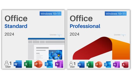 Office 2024 Professional Plus oder Standard - lebenslange Lizenz