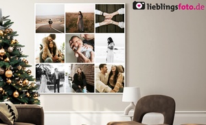 Personalisierbare Foto-Collage auf Leinwand