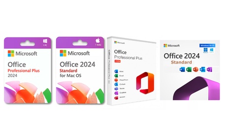 Microsoft Office 2024 Professional Plus oder Standard für Windows/Mac