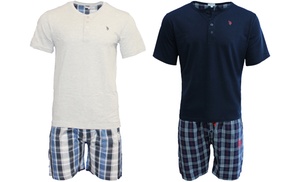 US Polo Assn Herren Kurzarm-Pyjama US Polo Assn Herren Kurzarm-Pyjama