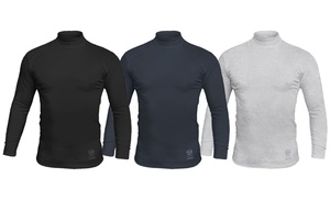 3er-Pack Sergio Tacchini Herren-Langarmshirt mit hohem Kragen