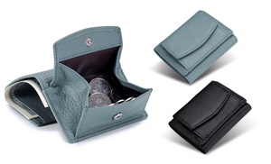 1x oder 2x Kleine Damen-Echtleder-Börse mit RFID-Schutz 1x oder 2x Kleine Damen-Echtleder-Börse mit RFID-Schutz