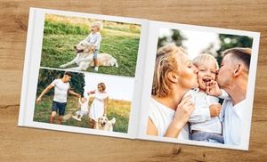 Quadratisches Hardcover-Fotoalbum 30 x 30 cm mit bis zu 144 Seiten
