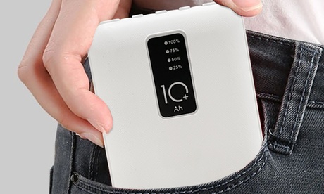 Powerbank 20000 mAh mit 4 Ladekabeln