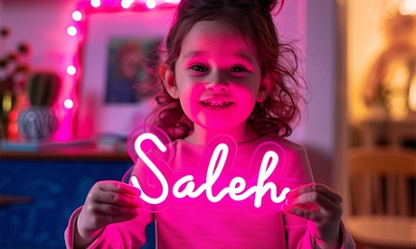 Neon-Schild mit Schriftzug nach Wahl Neon-Schild mit Schriftzug nach Wahl