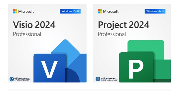 Microsoft Project oder Visio Professional 2024 - Windows | Lebenslange Lizenz (bis zu 91% sparen)