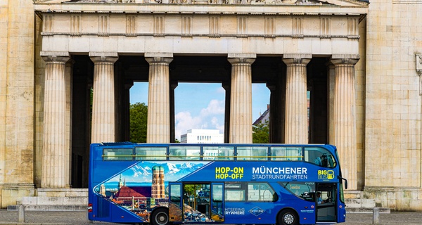 Entdecke Münchens Highlights im Doppeldecker-Bus für Kind/Erwachsenen