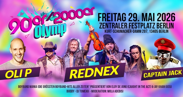 1 bis 20 Tickets für den 90er/2000er Olymp am 29.05.2026