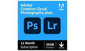  Suscripción anual Adobe Photoshop y Lightroom 