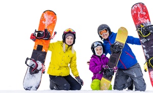 Alquiler de equipo de esquí o snowboard para 1 adulto o 1 niño