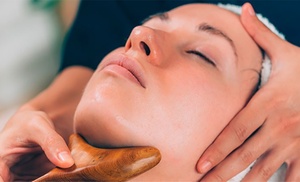 Tratamiento facial con maderoterapia y masaje kobido 