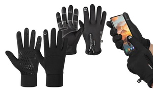 Guantes deportivos de forro polar para pantallas táctiles