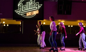 Acceso a pista con opción a menú para 2 personas en Rolling Dance