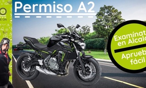 Matrícula, libro y 6 u 8 prácticas para obtener el permiso de moto A2 Matrícula, libro y 6 u 8 prácticas para obtener el permiso de moto A2
