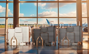 Conjunto de viaje con 4 maletas rígidas, bolsa de mano y neceser Conjunto de viaje con 4 maletas rígidas, bolsa de mano y neceser