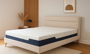 Colchón con espuma viscoelástica, funda de bambú, de Sampur Colchón con espuma viscoelástica, funda de bambú, de Sampur