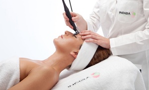 Radiofrecuencia facial INDIBA con velo colágeno y ácido hialurónico