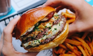 Hamburguesas y entrantes para 2 o 4 personas 