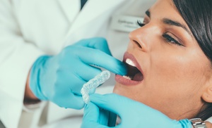 1 o 2 retenedores de ortodoncia transparentes con limpieza bucal