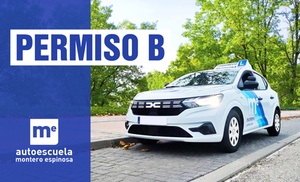 Permiso B: teoría y 1 o 3 prácticas en Autoescuela Montero Espinosa